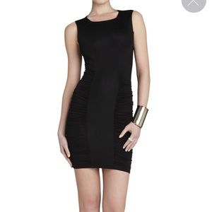 NWT BCBGMAXAZARIA black dress CURVE HUGGING